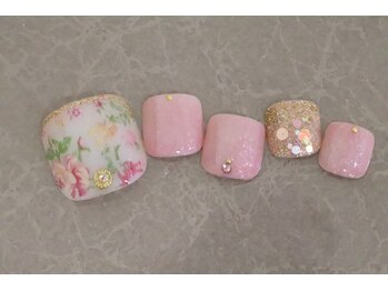 ローズクレア(Rose Crea)/ロマンティックネイル