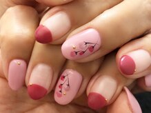 ネイリックス アヴェニール(NAILX avenir)/くすみピンクフラワー