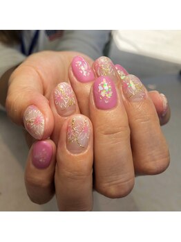 ヘアーアンドネイル ルシア(Hair&Nail Lucia)/春の桜ネイル 担当大野