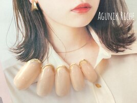 【細フレンチネイル】