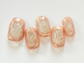 ぷっくりクリアネイル