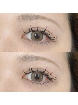 メイリー アイラッシュ 関内(meily.eyelash)の写真/SNS大人気＊下まつげエクステで目幅UP&中顔面短縮効果◎【エクステ上140本/下40本¥7800】LED/バインドOK