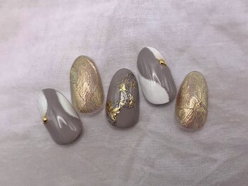 ラウレアネイル(Laule’a Nail)/【定額】和柄ネイル オーロラ
