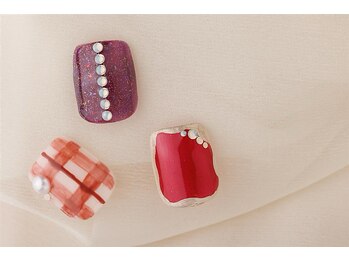 エムスラッシュネイル 本牧店(M SLASH)/秋フットネイル