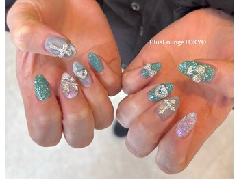プルースラウンジ トウキョウ(Plus Lounge TOKYO)/フラッシュ×パーツネイル♪