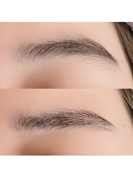 アリュール アンド エテルノ 小山店(Allure & ETERNO)の写真/【すっぴん美眉★美眉スタイリングで旬顔に!】アイブロウ+ラスティングカールでくっきり印象的な目元に♪