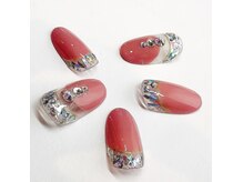 ダリア 西大寺本店(DAHLIA)/キラキラ逆フレンチ☆