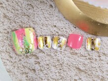 ショコ アンド ラム(Syoko&Lum)/＊ネオン×フィルムネイル＊