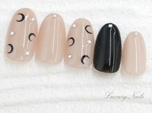 ラグジュアリーネイルズ カワグチ(Luxury Nails Kawaguchi)/オトナ*キラキラムーン