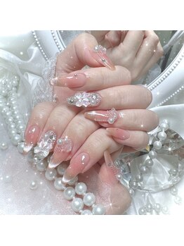 マリンネイル 麻布十番(Marin nail)/リボン埋め尽くしマグネット