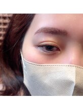 ハレアイラッシュ(hare eyelash)/眉毛×間引き×眉カラー