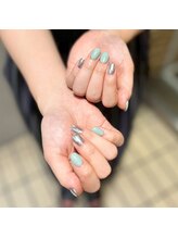 パラスパガーデン センダイ アングゥ(para spa GARDEN sendai ungu)/シルバー×ブルー