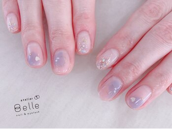 アトリエ ベル(atelier Belle)の写真/オフィスでもお洒落を楽しみたい♪シンプルで個性を感じるあなただけの指先を◎大人の女性を演出します☆