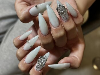 ネイルスタジオイー(nailstudio E)/【Yuuna】Flower~*°