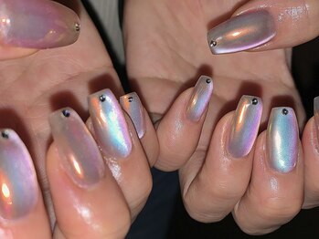 ネスネイル 池袋(Nes.nail)/オーロラ×マグネットネイル