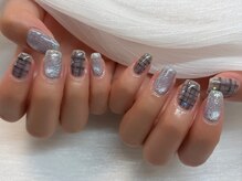 ホリーホック ネイル 仙台泉(HollyHock Nail)/うねうねチェック
