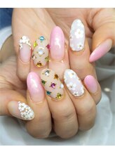 ネイルギャラリーアヴァン(NAIL GALLERY Avant)/宝石　ホロフラワー