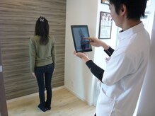 ipadで体のゆがみ・疲れの原因を画像分析！