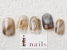 ブラウンニュアンスネイル￥9200