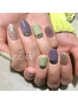 エラン(ELAN)/春色ネイル