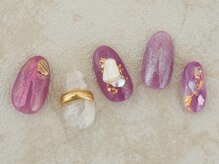 ネイルサロン ソウ 京橋店(Nail Salon Sou)/パープルニュアンスネイル