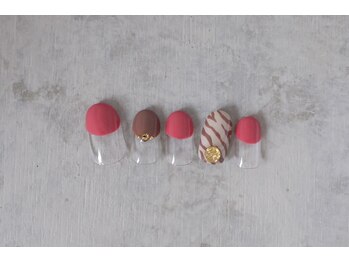 シンプリー ネイルアンドアイラッシュ 祖師谷大蔵店(Simpliee Nail&Eyelash)/ゼブラ柄ネイル