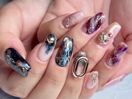 アシメ　マーブルニュアンス