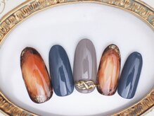 ネイルサロン あかねいろ/べっこうアート　ニュアンス