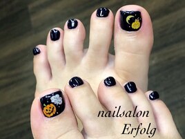 ハロウィンfootネイル