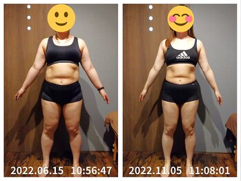美容整体院元 光の森店/ダイエット5ヵ月 before&after