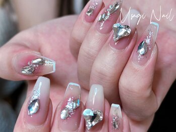 ウサギネイル 新大久保店(usagi nail)/マグネットフレンチ秋可愛い