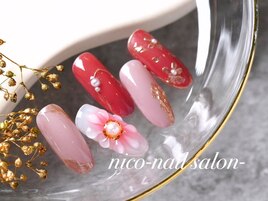 お花ネイル
