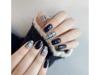 ピュアアンドリッチネイルサロン(Pure&Rich Nail Salon)/チェックネイル