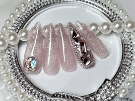 バレンタインネイル