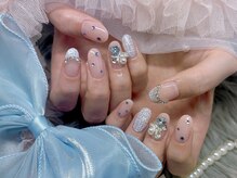 ネイル アリーズ セカンド(nail Allies 2nd)/ツイードネイル 冬ネイル