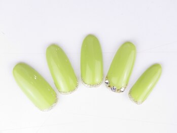 ネイルサロン ディーバ 奈良香芝店(Diva)/One color plus（1本ストーン）