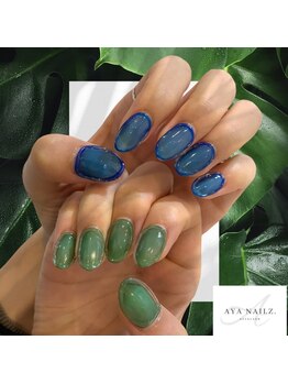 アヤネイルズ アンド アイラッシュ(AYA NAILZ.&Eyelash)/ちゅるりんシンプルアート