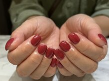 リリー(LILY)/アッシュレッドワンカラーネイル