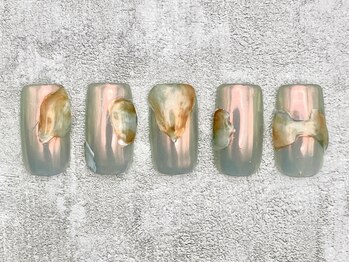 テンプテーション ネイル スタジオ(Temptation nail studio)/オーロラ×ニュアンス