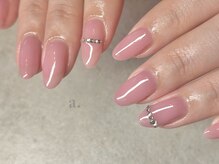 レディライクなネイルも得意です♪insta→nailstudio_a._