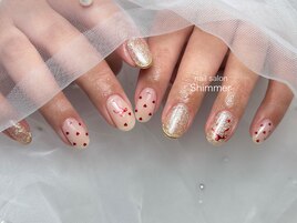 バレンタインネイル