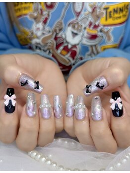 Nail Salon Miuの写真/《なりたいを叶える定額コース》デザイン選びの悩みも解消!高コスパ×トレンドを両立した旬顔ネイル*