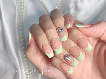 フィオナ 大久保店(Fiona)/ピスタチオフレンチネイル