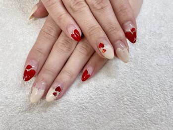 ネイルサロン ドレス(Nail Salon Dress)/【瀬川】ハートフレンチ*