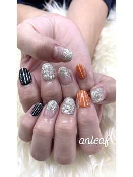 アンリーフ高田馬場店(an leaf)/ライン ラメデザイン