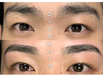 眉匠東京 渋谷店(BISHO TOKYO)/メンズ眉毛ワックス×パーマ