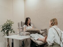 マスターネイルズ(MASTER NAILS)の雰囲気（ゆったり空間で特別なひとときを♪フットメニューは半個室にて◎）