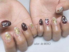 サンタ&雪だるまnail☆