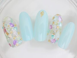 春夏シェル　ニュアンスブルー