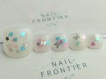 ネイルフロンティア 吉祥寺(NAIL FRONTIER)/Mハートキラキラフット8980円～